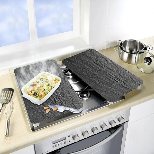 Płyty ochronne  na kuchenkę Wenko Slate xl 2 szt 52 x 40 cm (4008838160640) - obraz 9