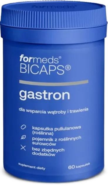 Suplement diety Formeds Bicaps Gastron 60 kapsułek (5903148620596) - obraz 1