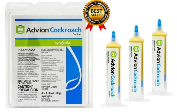 Гель шприц от тараканов Advion Cockroach Syngenta 30 грамм 3 шт - Фото 2 Гель шприц от тараканов Advion Cockroach Syngenta 30 грамм 3 шт - изображение 2
