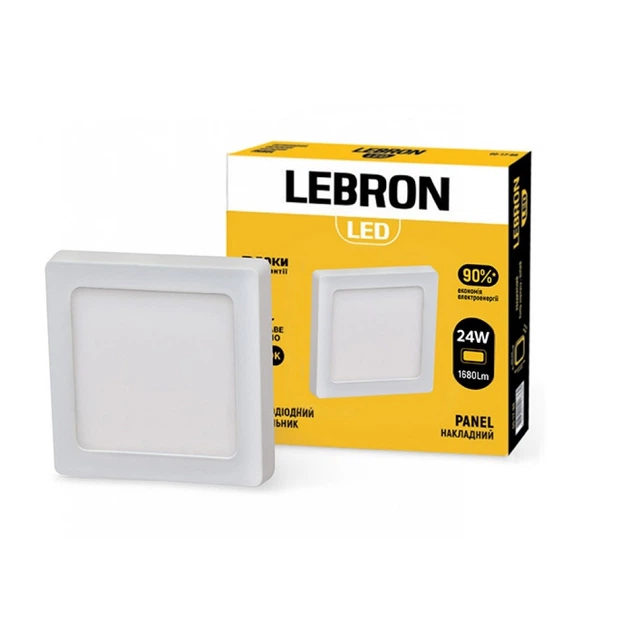 LED світильник Lebron L-PSS-2465 24W 6500K 1680 Lm - зображення 2