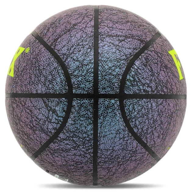 Мяч баскетбольный FoxBall 8712 размер 7 Grey-Neon Green - изображение 3