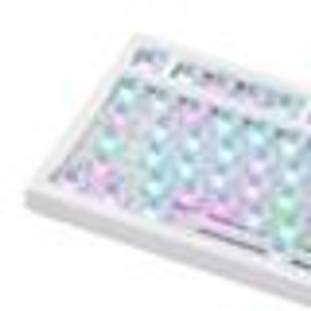 Клавіатура механічна бездротова Ajazz Ak820 PRO + наліпки укр. розкладки, Gift swich, RGB-підсвітка та підтримка HOT-SWAP, біло-фіолетова - зображення 13
