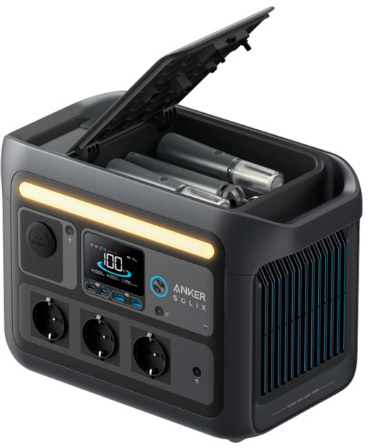 Зарядна станція Anker Solix C800X / 1200 Вт / 768 Вт⋅год / LiFePO4 (A1755311) - зображення 3