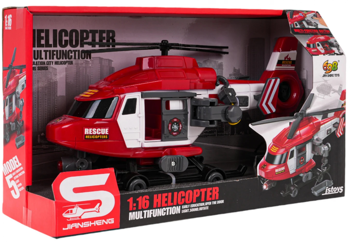 Гелікоптер Ramiz Rescue Helicopter 1:16 Пожежна бригада (5903864981162) - зображення 5
