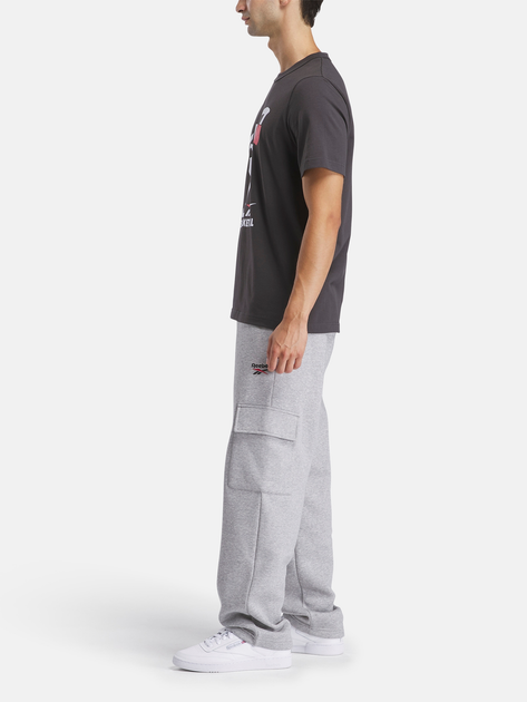 Футболка бавовняна довга чоловіча Reebok Gs Hs Attack Tee 100218839 S Темно-сіра (1200161542190) - зображення 3