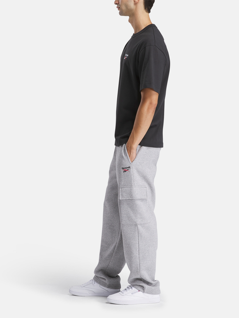 Футболка бавовняна довга чоловіча Reebok Gs Hs Shaq Logo Tee 100218843 S Чорна (1200161542435) - зображення 3