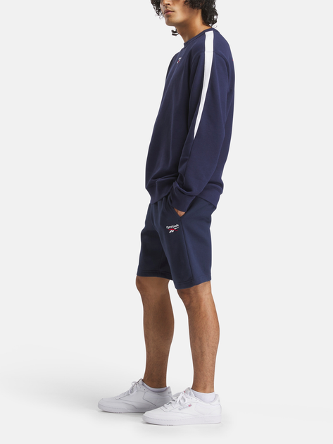 Світшот чоловічий Reebok Ri Cross Check Crew 100215504 S Темно-синій (1200161370717) - зображення 3