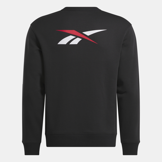 Світшот чоловічий Reebok Ri Cross Check Crew 100215502 XL Чорний (1200161370229) - зображення 5