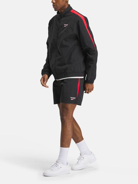 Спортивна вітрівка чоловіча Reebok Ri Cross Check Woven Top 100215495 S Чорна (1200161367830) - зображення 3