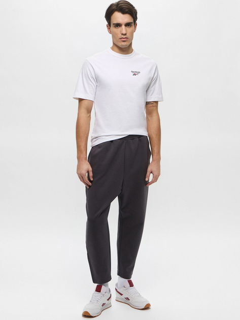 Футболка бавовняна довга чоловіча Reebok Gs Hs Shaq Logo Tee 100218844 2XL Біла (1200161542534) - зображення 3