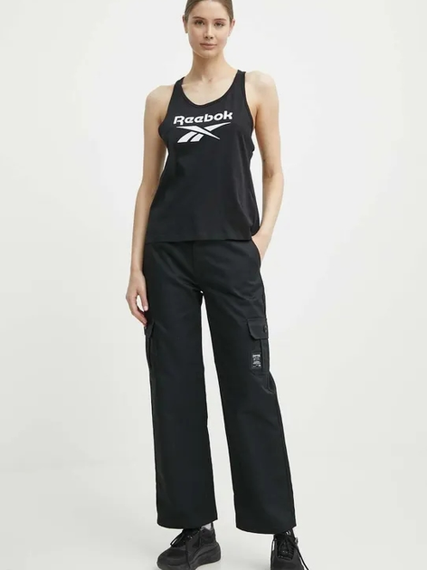 Tank top damski Reebok Identity Big Logo Tank 100034778 S Czarna (4066762823437) - obraz 3