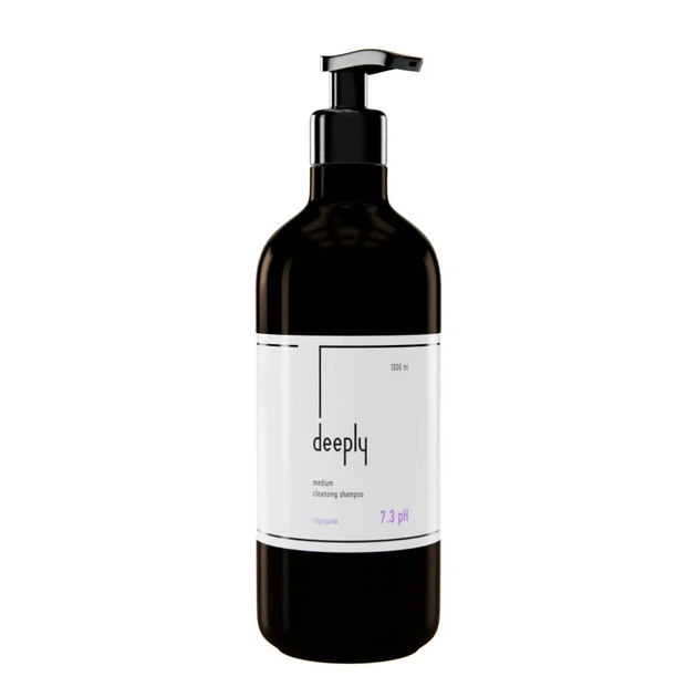 Шампунь глубокой очистки средний 7.3 pH Deeply Medium Cleansing Shampoo 1000 мл, для эффективной очистки и подготовки волос перед салонными процедурами. - Фото 1 Шампунь глубокой очистки средний 7.3 pH Deeply Medium Cleansing Shampoo 1000 мл, для эффективной очистки и подготовки волос перед салонными процедурами. - изображение 1