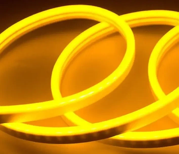 Гнучка силіконова неонова стрічка LED NEON 0729 5M Yellow 12V-220V Жовта - Фото 3 Гнучка силіконова неонова стрічка LED NEON 0729 5M Yellow 12V-220V Жовта - зображення 3