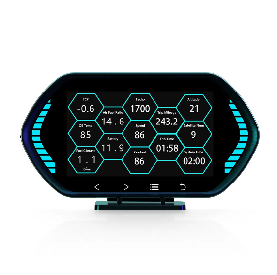 Бортовий комп'ютер HUD F12 (GPS, OBD2 діагностика) - зображення 2