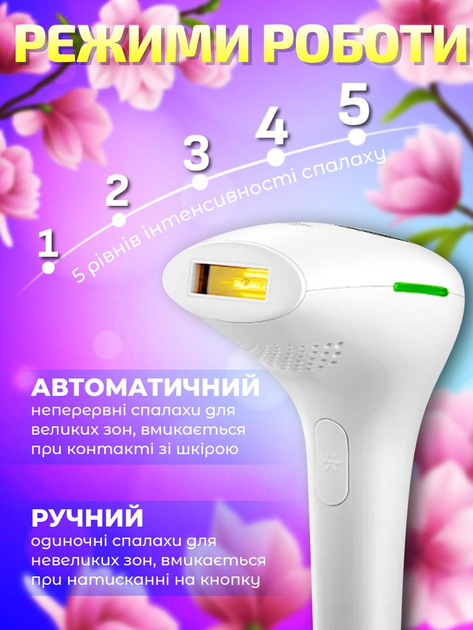 Лазерный эпилятор женский фотоэпилятор портативный безболезненный допашний фотоэпилятор Schwarz&Mayer флеш-лазерный фото эпилятор для лица и тела для домашнего использования белый - изображение 5