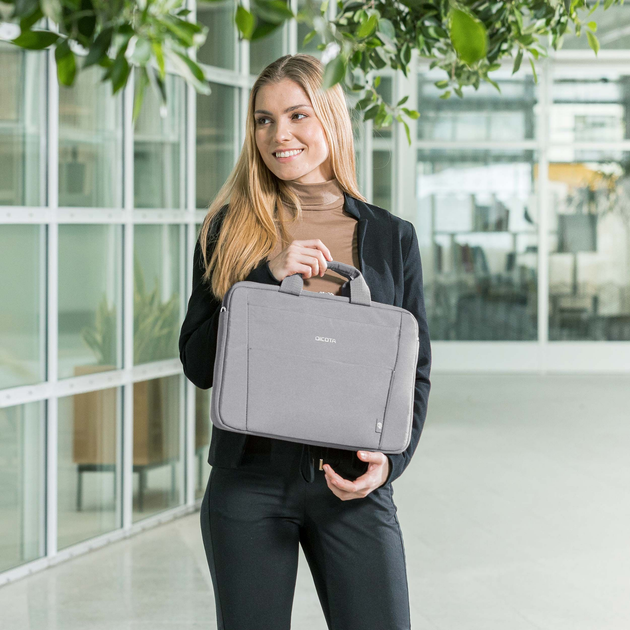 Torba na laptopa Dicota Eco Slim Case BASE 13-14.1" Grey (D31305-RPET) - obraz 5