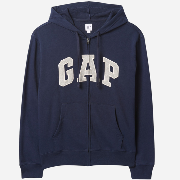 Толстовка на блискавці чоловіча GAP 868454-07 S Темно-синя (1200138438853) - зображення 4