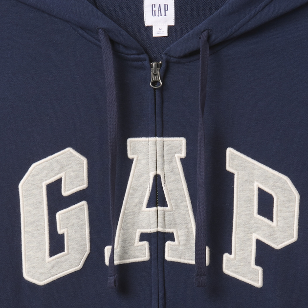 Толстовка на блискавці чоловіча GAP 868454-07 S Темно-синя (1200138438853) - зображення 5