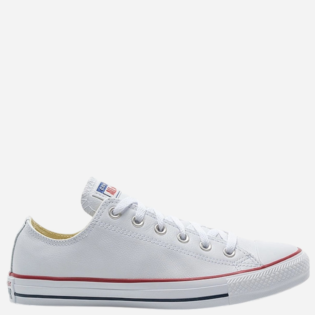 Trampki męskie skórzane do kostki Converse Chuck Taylor OX 132173C 45 (11US) Białe (886951121960) - obraz 1