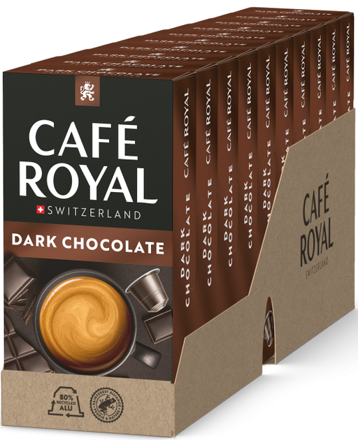 Кава в капсулах Nespresso Cafe Royal Dark Chocolate 10 капсул - Фото 1 Кава в капсулах Nespresso Cafe Royal Dark Chocolate 10 капсул - изображение 1