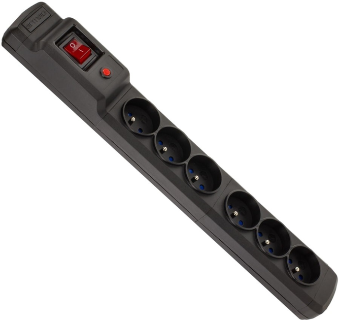 Мережевий фільтр Armac Multi M6 6 розеток 2.5 м Black (M6/25/CZ) - зображення 3