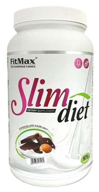 Протеїнова добавка Fitmax Slim Diet Jar шоколадно-горіхова 975 г (5907776170089) - зображення 1