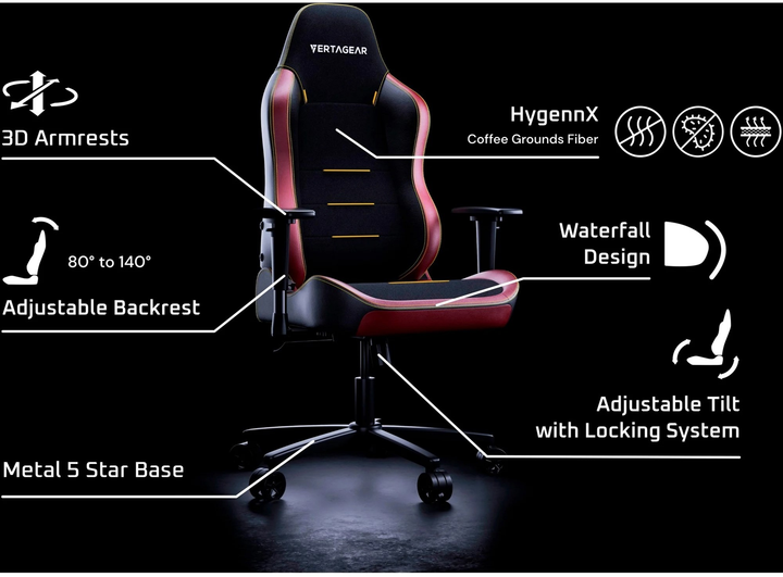 Ігрове крісло Vertagear SL3800 Black/White (VG-SL3800SE_WT) - зображення 13