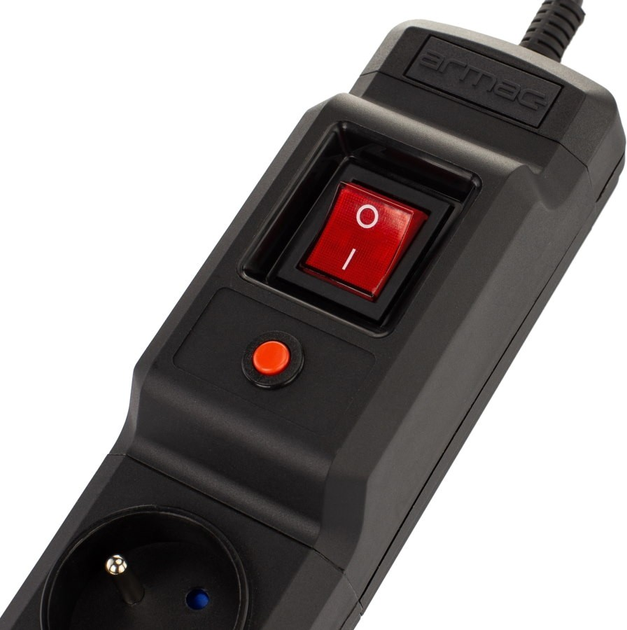 Мережевий фільтр Armac Multi M6 6 розеток 4.5 м Black (M6/45/CZ) - зображення 6