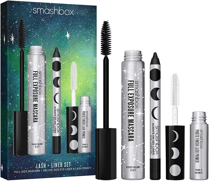 Zestaw Smashbox Baza do rzęs 4 ml + Eyeliner w żelu 1.2 g + Tusz do rzęs 9.56 ml (607710082632) - obraz 1