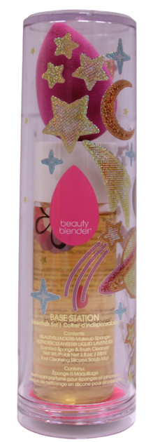 Zestaw Beautyblender Pureness Gąbka do makijażu fioletowa + Balsam do mycia pędzli i gąbek 90 ml + Płatki oczyszczające (815985026330) - obraz 2