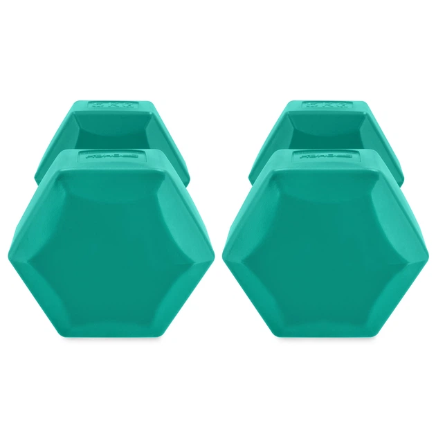 Zestaw hantli Spokey 943622 Monster 2 x 5 kg Zielone (5905339436221) - obraz 3