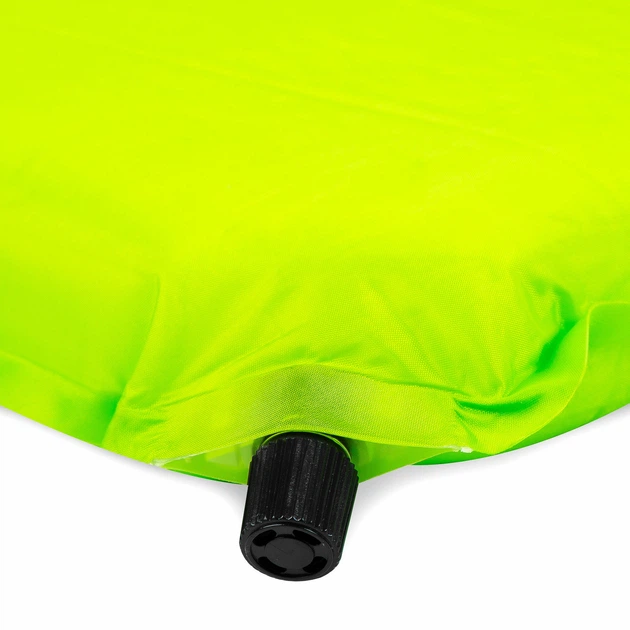 Килимок самонадувний з подушкою Spokey Savory Pillow 186 x 50 x 2.5 см Зелений 927851 (5902693278511) - зображення 4