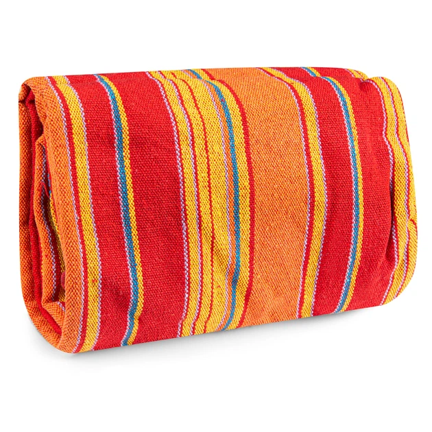 Hamak Spokey IPANEMA 928603 Brazylijski 200 x 100 cm Czerwono-żółty (5902693286035) - obraz 4
