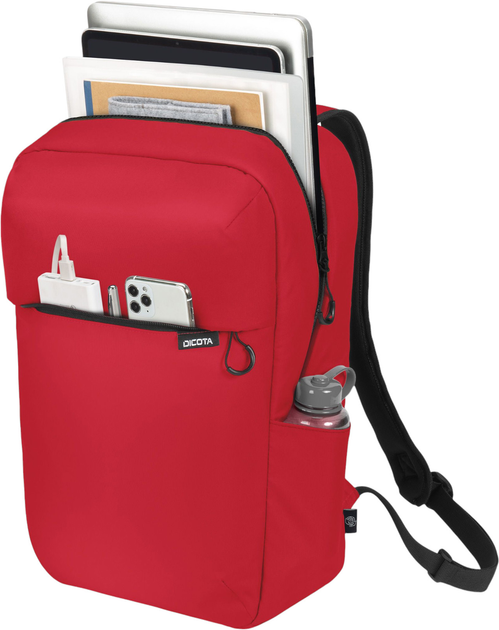 Plecak na laptopa Dicota Commuter 13-16" Red (D32121-RPET) - obraz 6