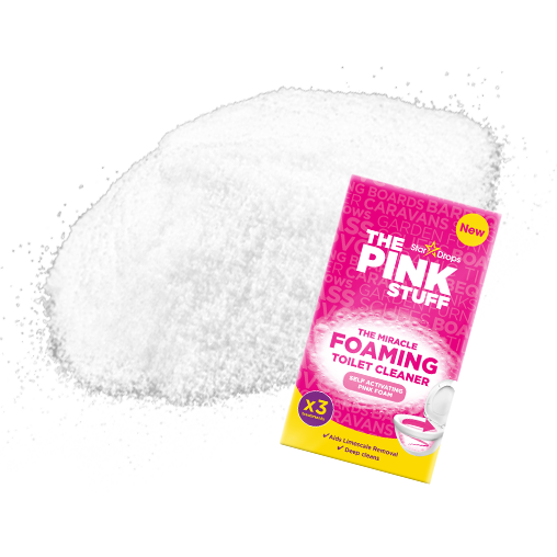 Пакетики- порошок для чищення унітазу з активною піною від нальоту Pink Stuff Power Foaming toilet cleaner active pink foam 3 уп*100 г - Фото 4 Пакетики- порошок для чищення унітазу з активною піною від нальоту Pink Stuff Power Foaming toilet cleaner active pink foam 3 уп*100 г - зображення 4