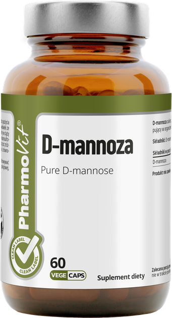 Дієтична добавка Pharmovit D-mannoza 60 капсул (5904703901792) - зображення 1