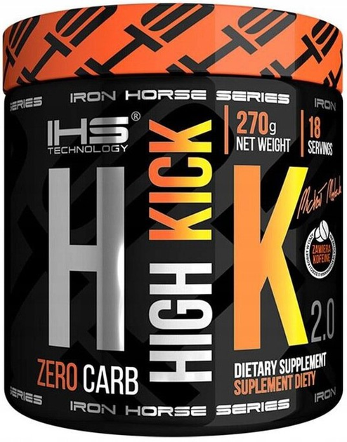 Odżywka przedtreningowa Iron Horse High Kick 2.0 Orange 270 g (5901703241910) - obraz 1