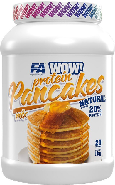 Mieszanka białkowa Fa Wow Pancakes Natural 1000 g (5902448262635) - obraz 1