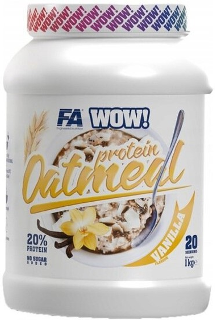 Mieszanka białkowa Fa Wow Protein Oatmeal Vanilla 1000 g (5902448259161) - obraz 1