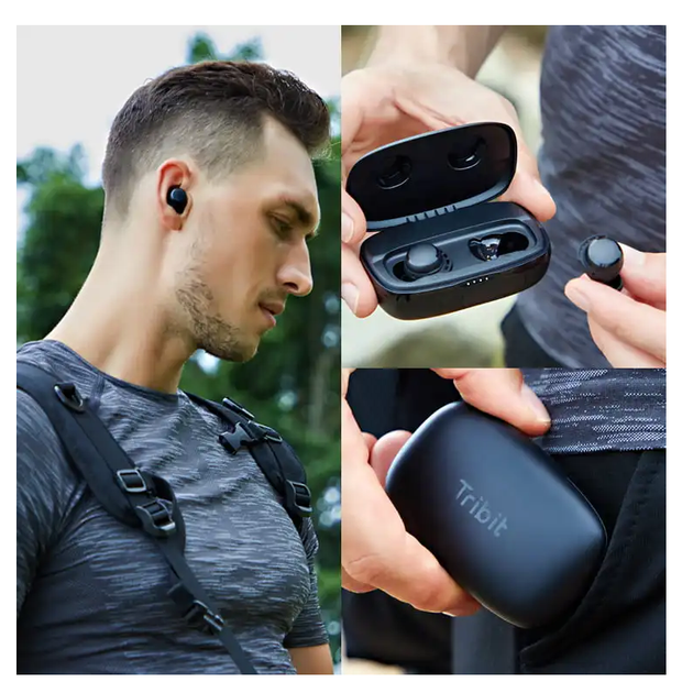 Беспроводные наушники Tribit FlyBuds 3 TWS с зарядным кейсом на 2600 mAh (Черный) - Фото 11 Беспроводные наушники Tribit FlyBuds 3 TWS с зарядным кейсом на 2600 mAh (Черный) - изображение 11