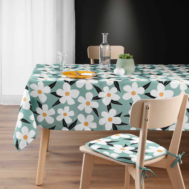 Obrus Douceur d'intérieur Darcy poliestrowy z nadrukiem zielony 140 x 240 cm (3574387232455) - obraz 5