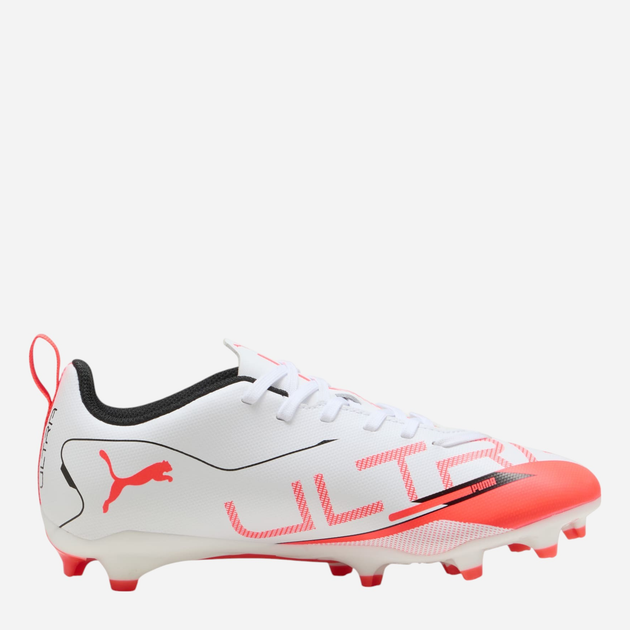 Buty piłkarskie korki młodzieżowe chłopięce Puma Ultra 5 Play FG/AG Jr 10817001 38 (5UK) Białe - obraz 1