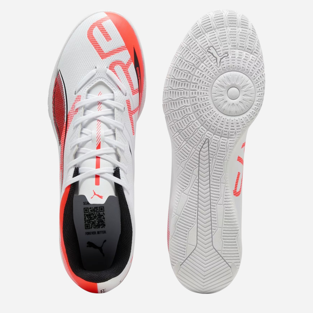 Чоловічі футзалки Puma Ultra 5 Play IT 10832601 42 (8UK) Білі (4067983041969) - зображення 4