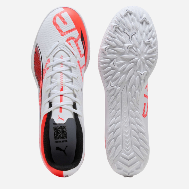 Чоловічі сороконіжки Puma Ultra 5 Play TT 10833101 41 (7.5UK) Білі (4067983040658) - зображення 4