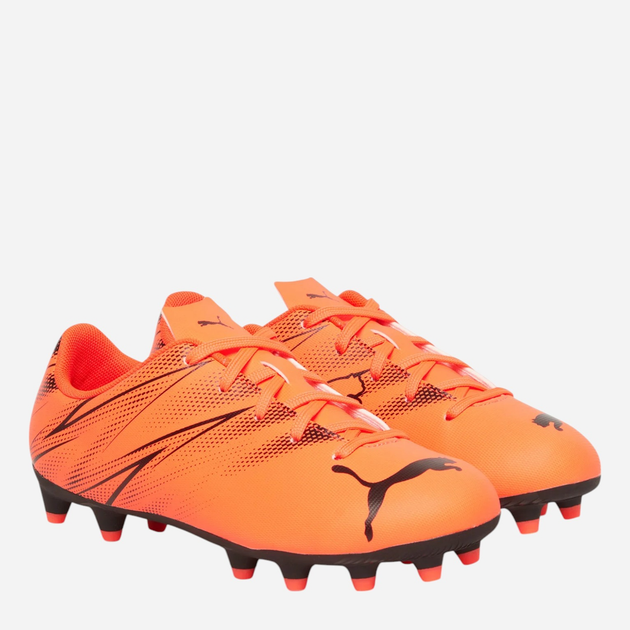 Buty piłkarskie korki młodzieżowe chłopięce Puma Attacanto FG/AG Jr 10748014 37 (4UK) Pomarańczowe - obraz 2