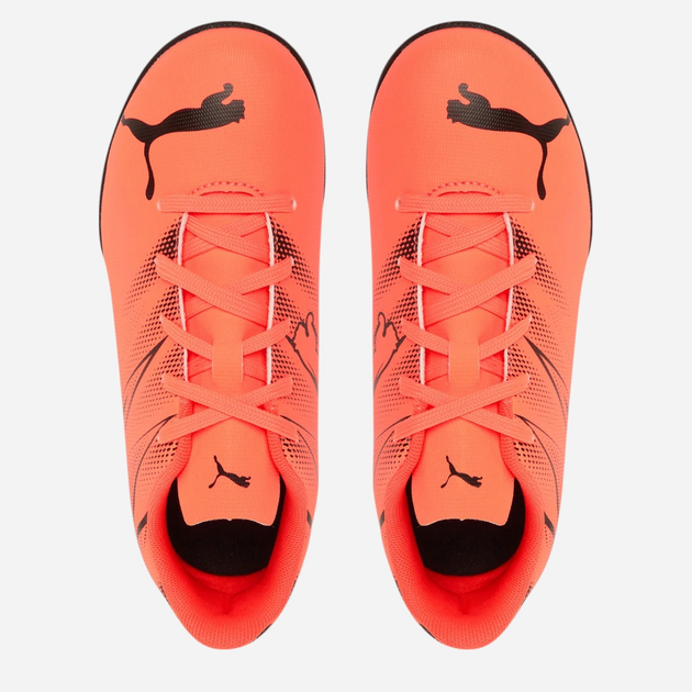 Buty piłkarskie turfy młodzieżowe chłopięce Puma Attacanto TT Jr 10748114 38 (5UK) Pomarańczowe - obraz 4