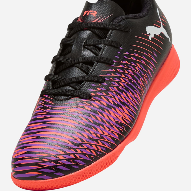 Buty piłkarskie halówki młodzieżowe chłopięce Puma Future 8 Play IT Jr 10839701 36 (3.5UK) Czarne z czerwonym i fioletowym - obraz 5