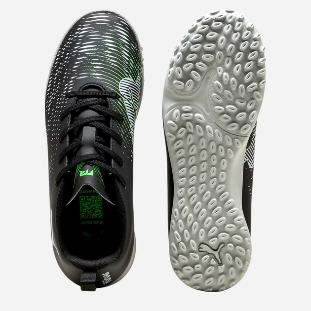 Buty piłkarskie turfy młodzieżowe chłopięce Puma Future 8 Play TT Jr 10839602 36 (3.5UK) Czarne z ciemnozielonym - obraz 4