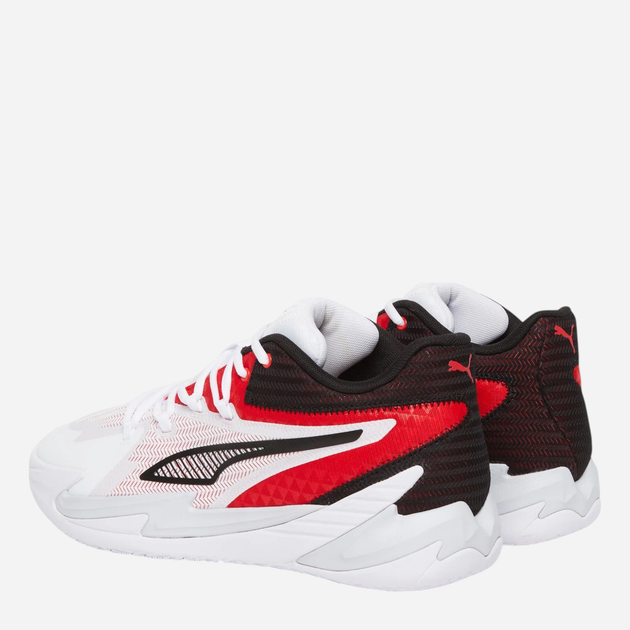 Чоловічі кросівки для баскетболу Puma Dagger 31135302 40.5 (7UK) Білий/Червоний (4067983006029) - зображення 3