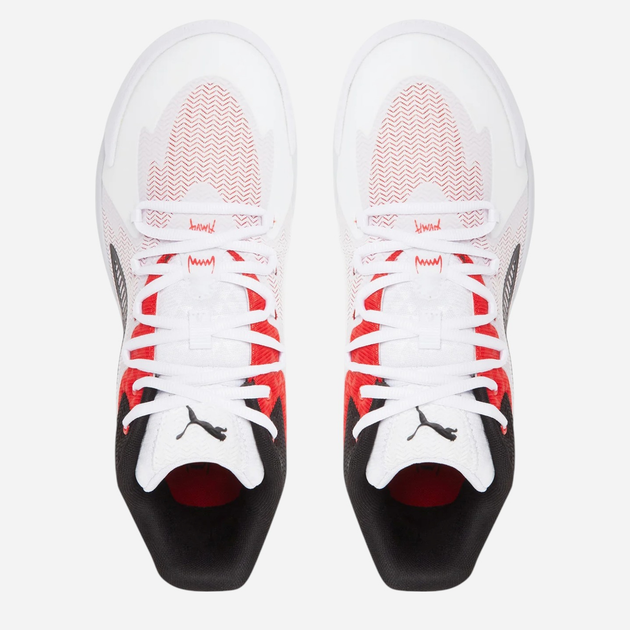 Чоловічі кросівки для баскетболу Puma Dagger 31135302 42 (8UK) Білий/Червоний (4067983006036) - зображення 4